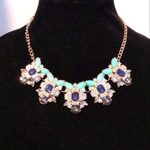 Chunky Blue Statement Necklace